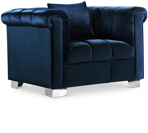 Kayla Navy Velvet Chair image