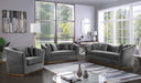 Arabella Grey Velvet Loveseat - Furniture Stars (Chicago, IL)