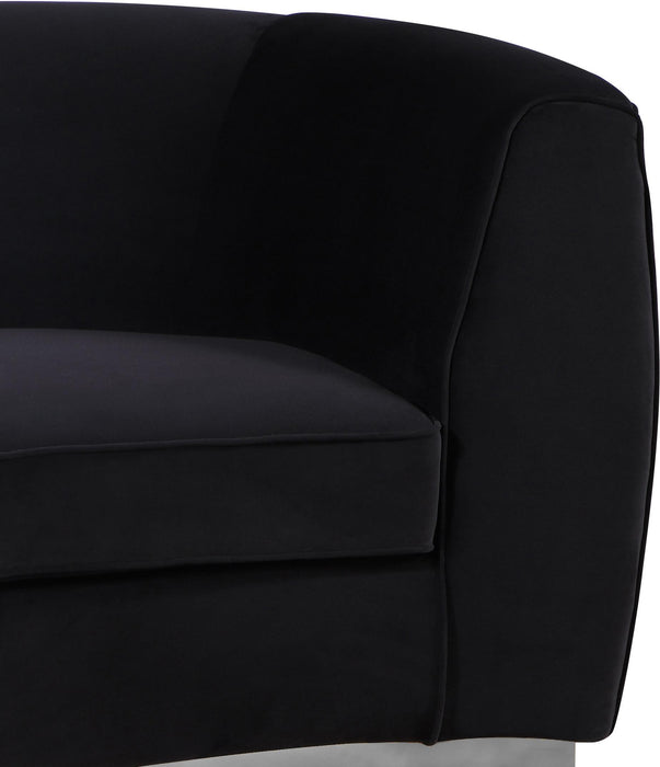 Julian Black Velvet Sofa - Furniture Stars (Chicago, IL)
