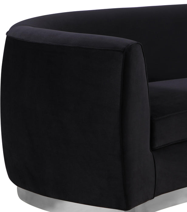 Julian Black Velvet Sofa - Furniture Stars (Chicago, IL)