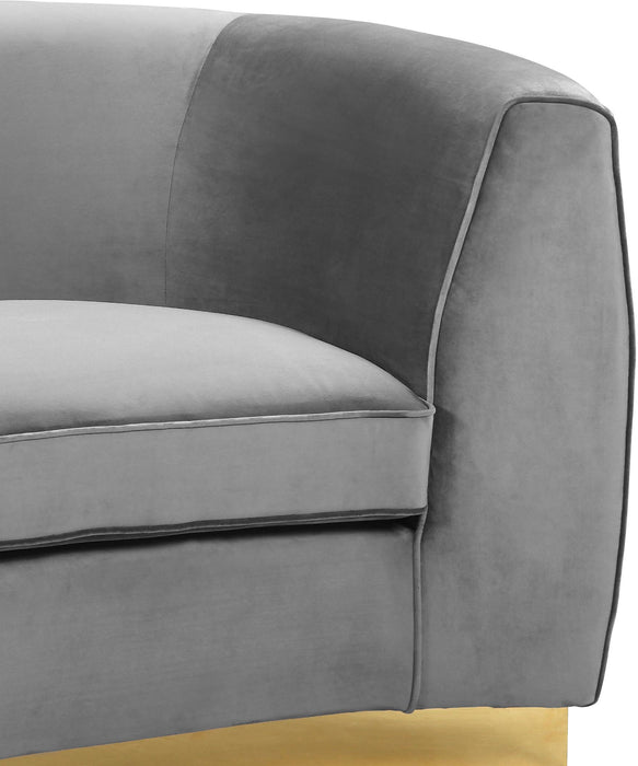 Julian Grey Velvet Sofa - Furniture Stars (Chicago, IL)