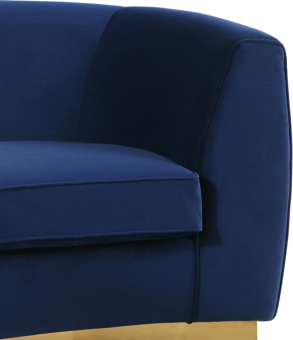 Julian Navy Velvet Sofa - Furniture Stars (Chicago, IL)