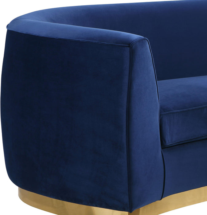 Julian Navy Velvet Sofa - Furniture Stars (Chicago, IL)