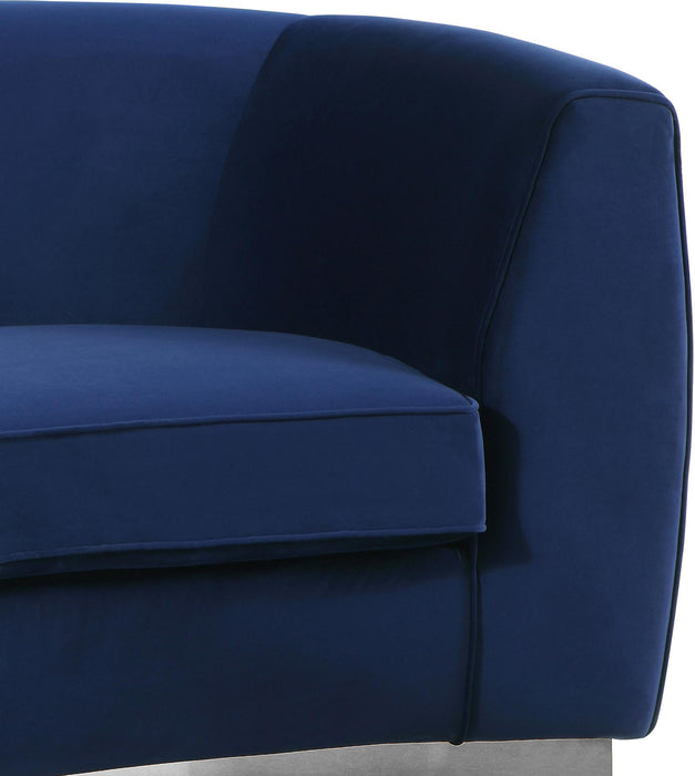 Julian Navy Velvet Sofa - Furniture Stars (Chicago, IL)
