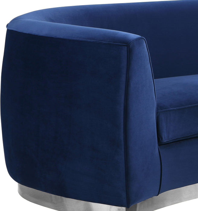 Julian Navy Velvet Sofa - Furniture Stars (Chicago, IL)