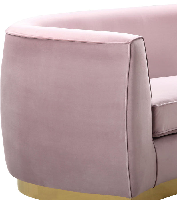 Julian Pink Velvet Loveseat - Furniture Stars (Chicago, IL)