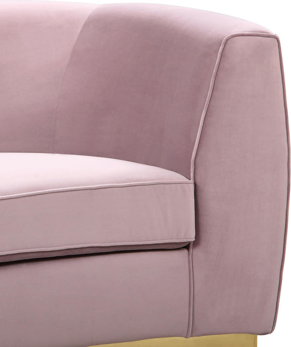 Julian Pink Velvet Loveseat - Furniture Stars (Chicago, IL)