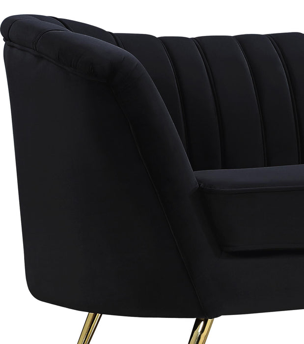 Margo Black Velvet Sofa - Furniture Stars (Chicago, IL)