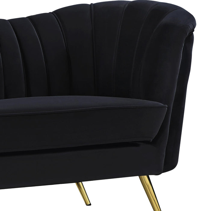 Margo Black Velvet Sofa - Furniture Stars (Chicago, IL)