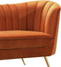Margo Cognac Velvet Sofa - Furniture Stars (Chicago, IL)