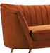 Margo Cognac Velvet Loveseat - Furniture Stars (Chicago, IL)