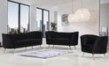 Margo Black Velvet Sofa - Furniture Stars (Chicago, IL)