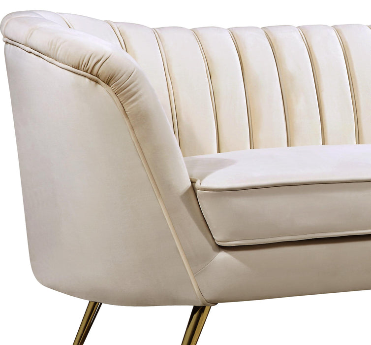 Margo Cream Velvet Sofa - Furniture Stars (Chicago, IL)