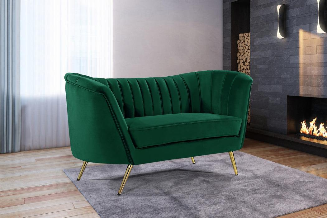 Margo Green Velvet Loveseat