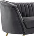 Margo Grey Velvet Loveseat - Furniture Stars (Chicago, IL)
