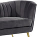 Margo Grey Velvet Loveseat - Furniture Stars (Chicago, IL)