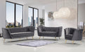 Margo Grey Velvet Sofa - Furniture Stars (Chicago, IL)