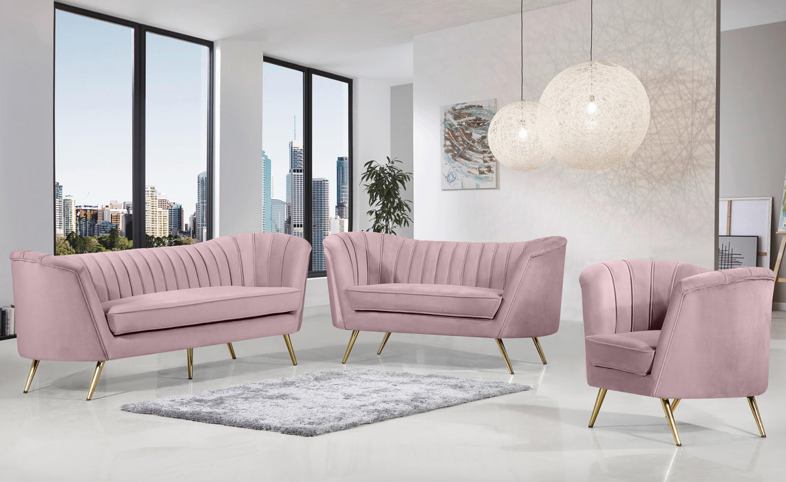 Margo Pink Velvet Sofa - Furniture Stars (Chicago, IL)