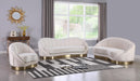 Shelly Cream Velvet Chaise - Furniture Stars (Chicago, IL)