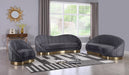 Shelly Grey Velvet Sofa - Furniture Stars (Chicago, IL)