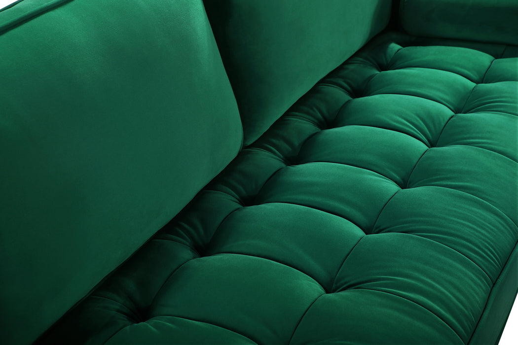 Emily Green Velvet Loveseat - Furniture Stars (Chicago, IL)