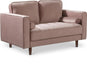 Emily Pink Velvet Loveseat image