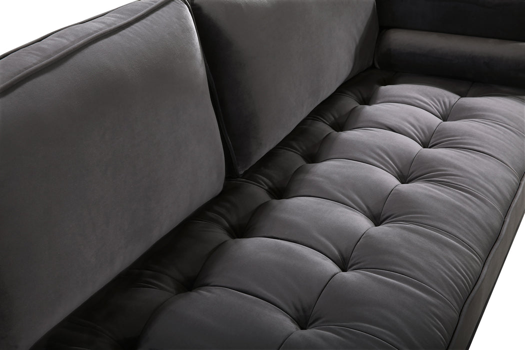 Emily Grey Velvet Sofa - Furniture Stars (Chicago, IL)