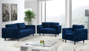 Emily Navy Velvet Loveseat - Furniture Stars (Chicago, IL)