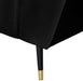 Beaumont Black Velvet Sofa - Furniture Stars (Chicago, IL)