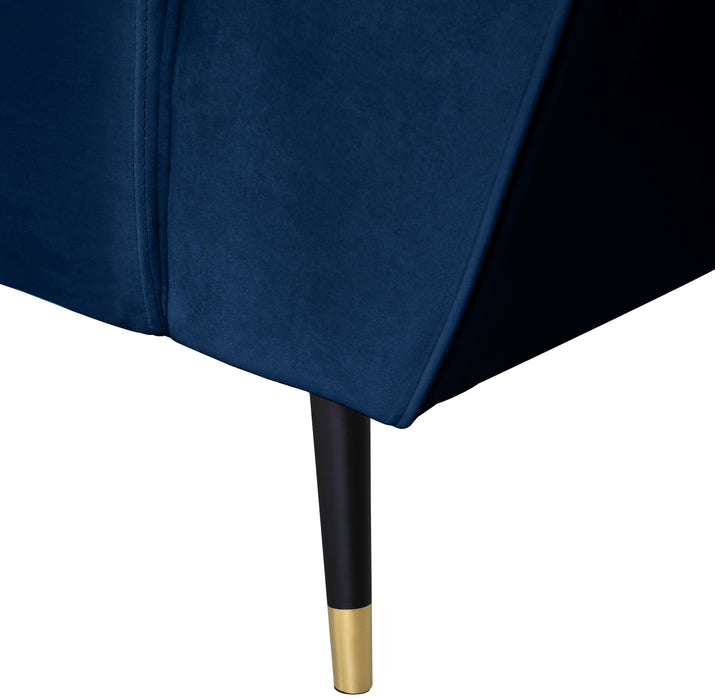 Beaumont Navy Velvet Sofa - Furniture Stars (Chicago, IL)