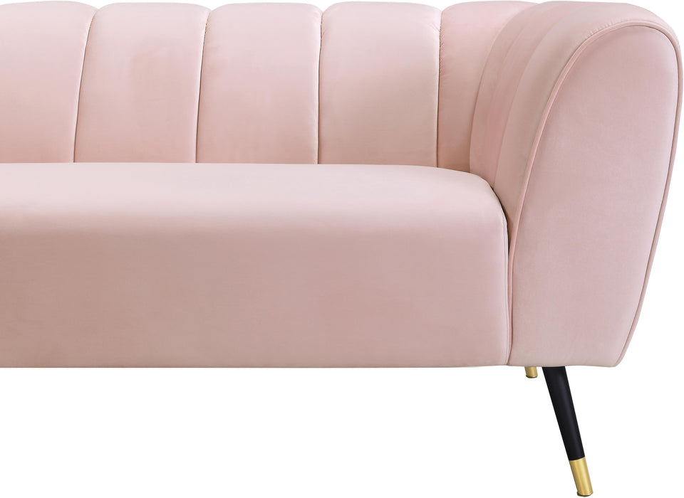 Beaumont Pink Velvet Sofa - Furniture Stars (Chicago, IL)
