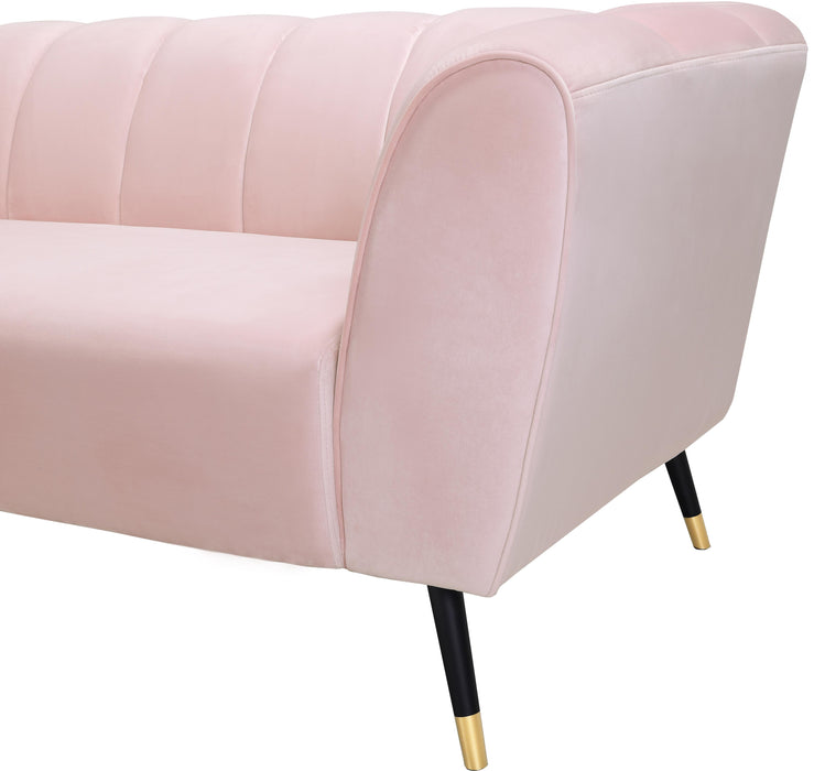 Beaumont Pink Velvet Sofa - Furniture Stars (Chicago, IL)