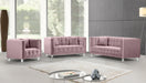 Mariel Pink Velvet Loveseat - Furniture Stars (Chicago, IL)