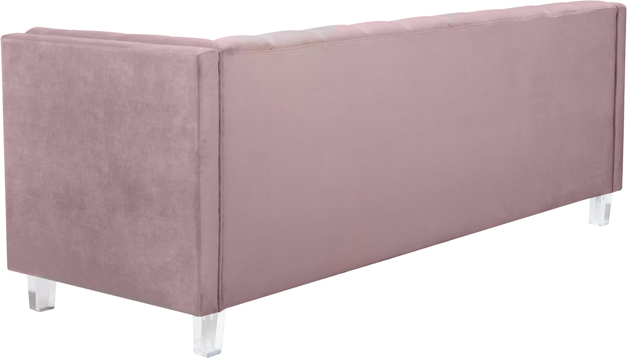 Mariel Pink Velvet Sofa - Furniture Stars (Chicago, IL)