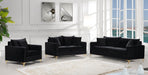 Naomi Black Velvet Chair - Furniture Stars (Chicago, IL)