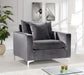 Naomi Grey Velvet Chair - Furniture Stars (Chicago, IL)