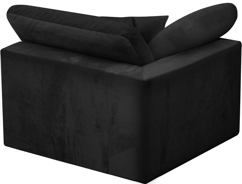 Cozy Black Velvet Chair