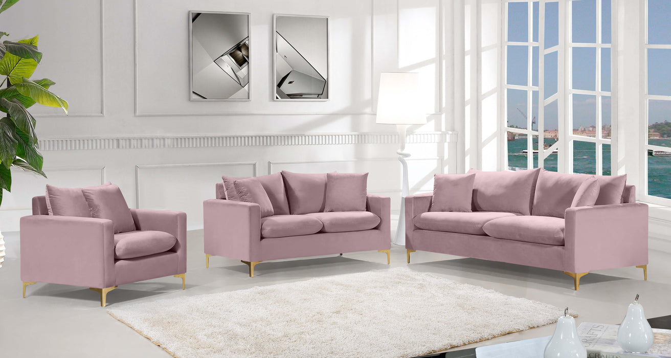 Naomi Pink Velvet Sofa - Furniture Stars (Chicago, IL)
