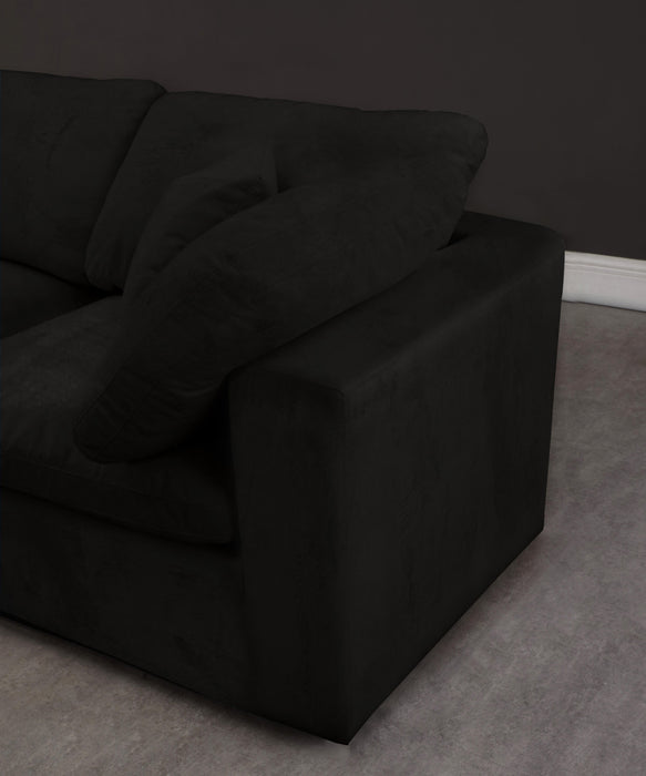 Cozy Black Velvet Cloud Modular Sectional - Furniture Stars (Chicago, IL)