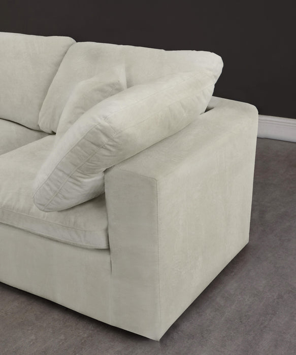 Cozy Cream Velvet Cloud Modular Sectional - Furniture Stars (Chicago, IL)