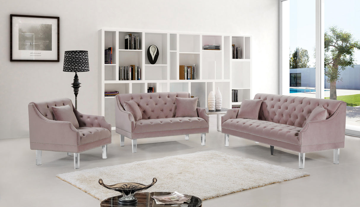Roxy Pink Velvet Sofa - Furniture Stars (Chicago, IL)