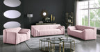 Naya Pink Velvet Loveseat - Furniture Stars (Chicago, IL)