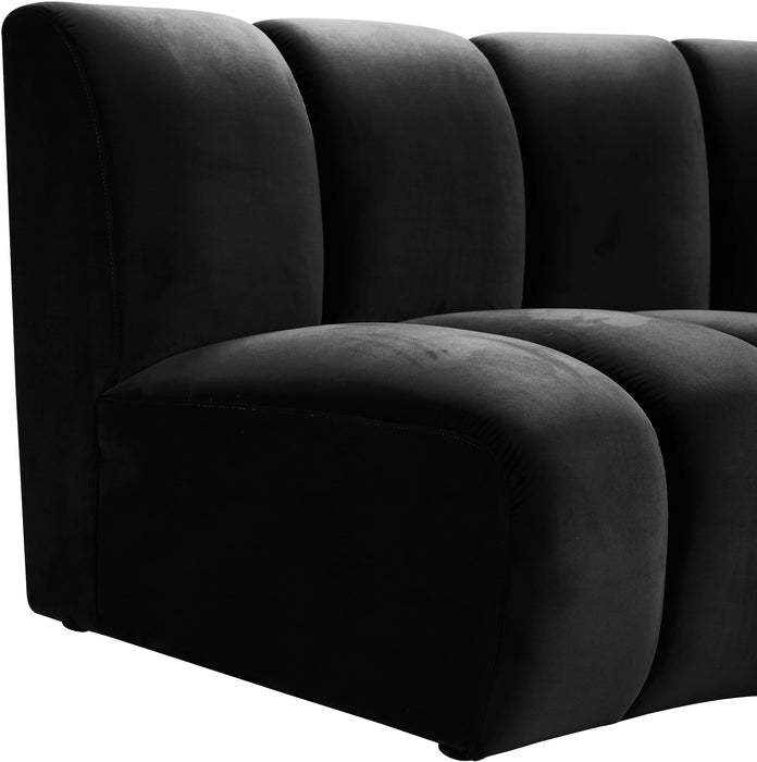 Infinity Black Velvet 2pc. Modular Sectional - Furniture Stars (Chicago, IL)