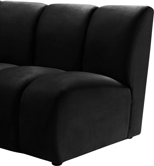Infinity Black Velvet 2pc. Modular Sectional - Furniture Stars (Chicago, IL)