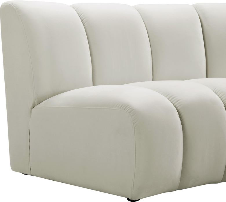 Infinity Cream Velvet 6pc. Modular Sectional - Furniture Stars (Chicago, IL)