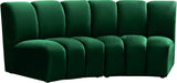 Infinity Green Velvet 2pc. Modular Sectional - Furniture Stars (Chicago, IL)