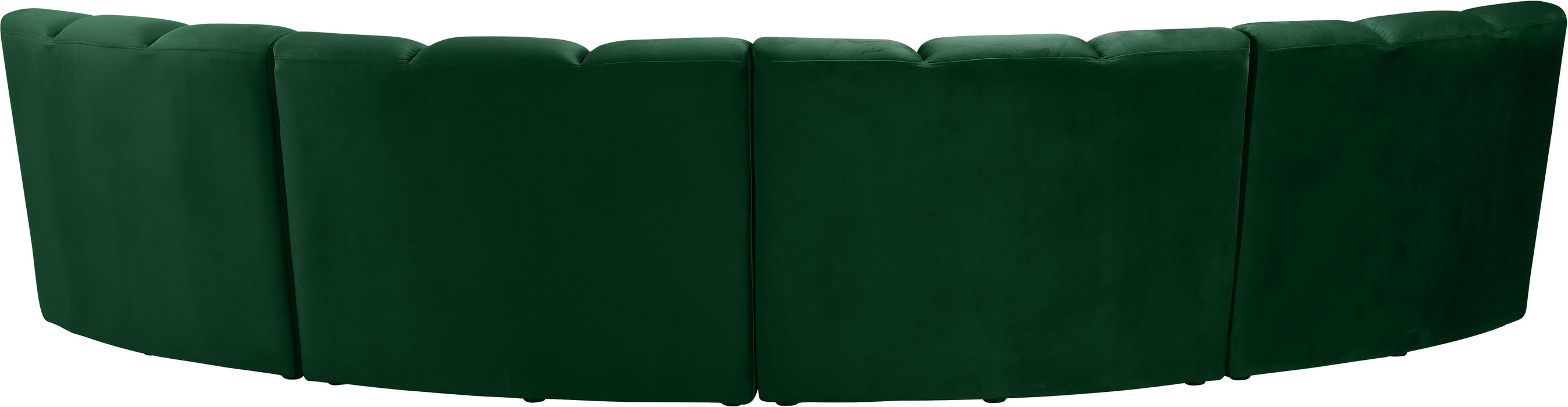 Infinity Green Velvet 4pc. Modular Sectional