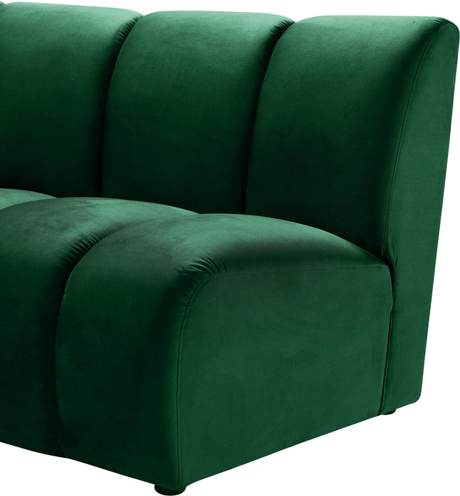 Infinity Green Velvet 3pc. Modular Sectional - Furniture Stars (Chicago, IL)