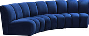 Infinity Navy Velvet 3pc. Modular Sectional - Furniture Stars (Chicago, IL)