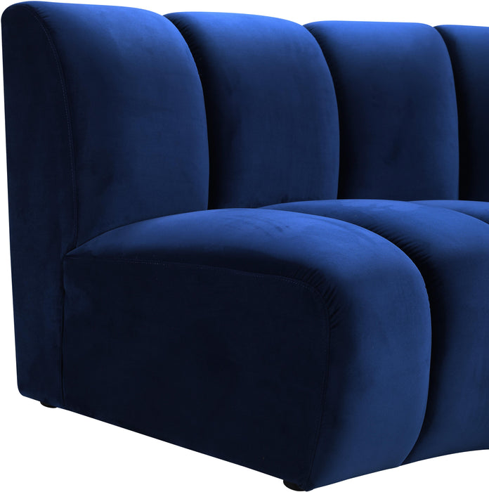 Infinity Navy Velvet 2pc. Modular Sectional - Furniture Stars (Chicago, IL)
